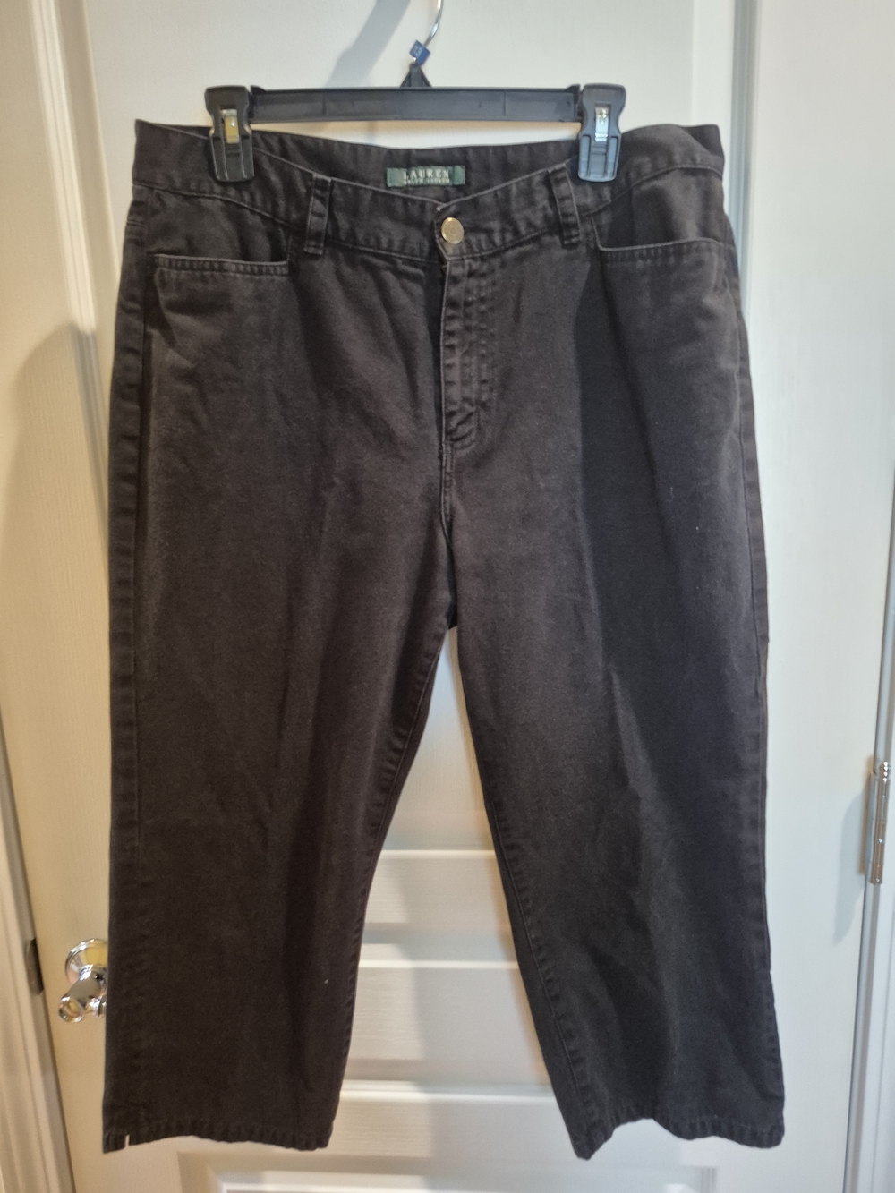 Lauren Ralph Lauren Jeans with Branded Waistband - Black